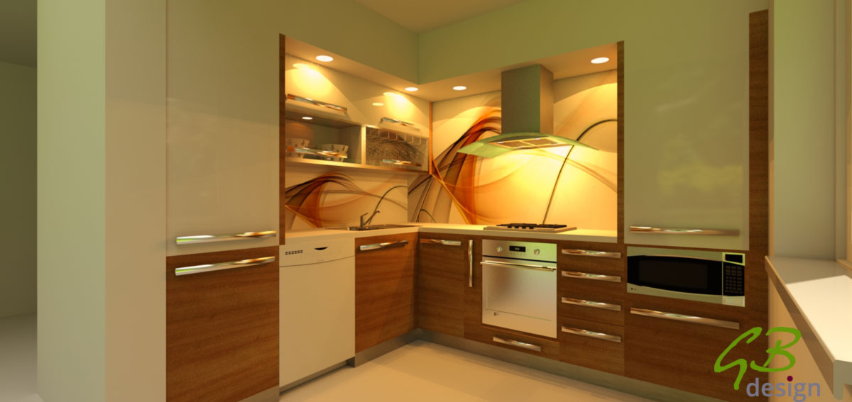Kuchyň - vizualizace - gb DESIGN