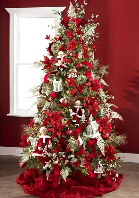 Vánoční stromeček v červené - 