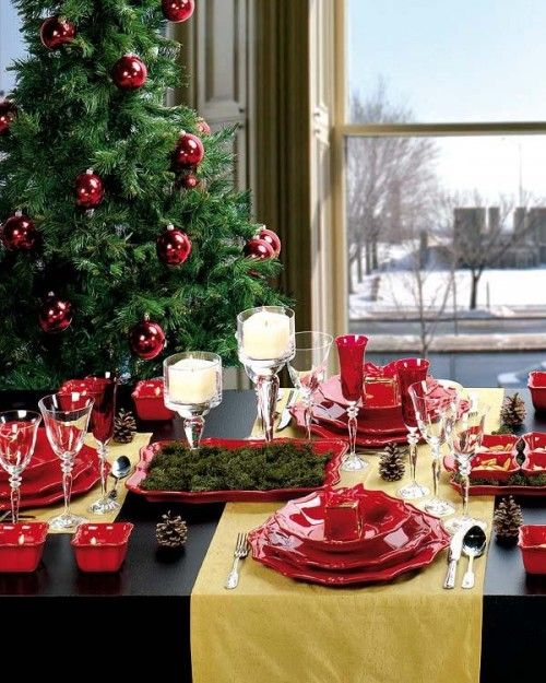 Vánočně prostřený stůl - 