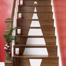 Vánoční výzdoba schodiště