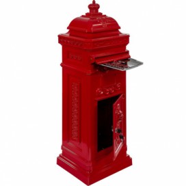 Tuin Poštovní schránka starožitná antik - červená