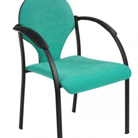 ALBA Konferenční židle NEON - černá kostra s plastovými područkami AL.Neon-černý-plast - Pěkný-nábytek.cz