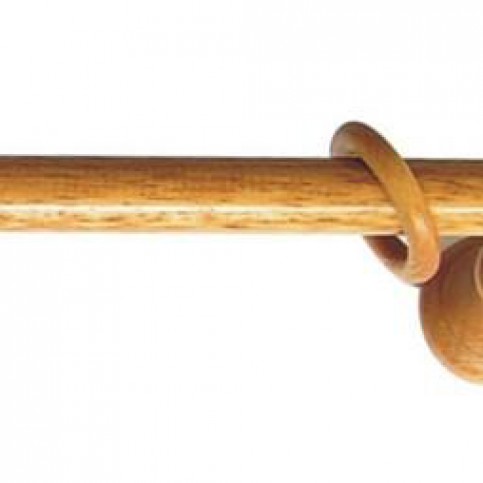 PRAKTIC Záclonová tyč K20 - kompletně vybavená - ořech 180cm  PRA.výprodej K20_180 - Pěkný-nábytek.cz