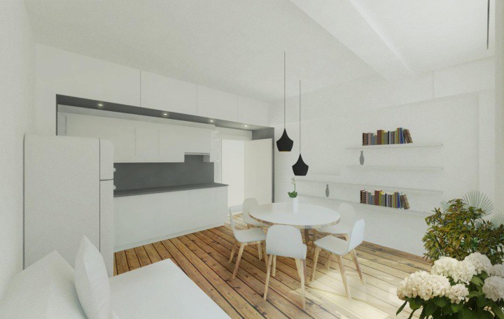 Návrh interiéru dvoupokojového bytu v Praze - 