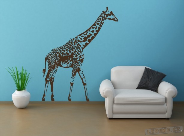 Žirafa masajská 115x150cm samolepka na zeď - Lepime.cz