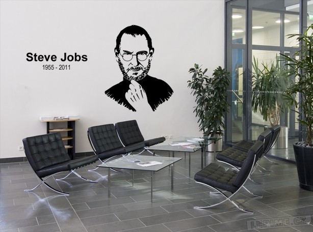 Steve Jobs 60x80cm samolepka na zeď - Lepime.cz