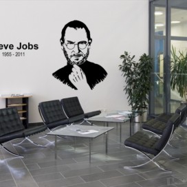 Steve Jobs 60x80cm samolepka na zeď