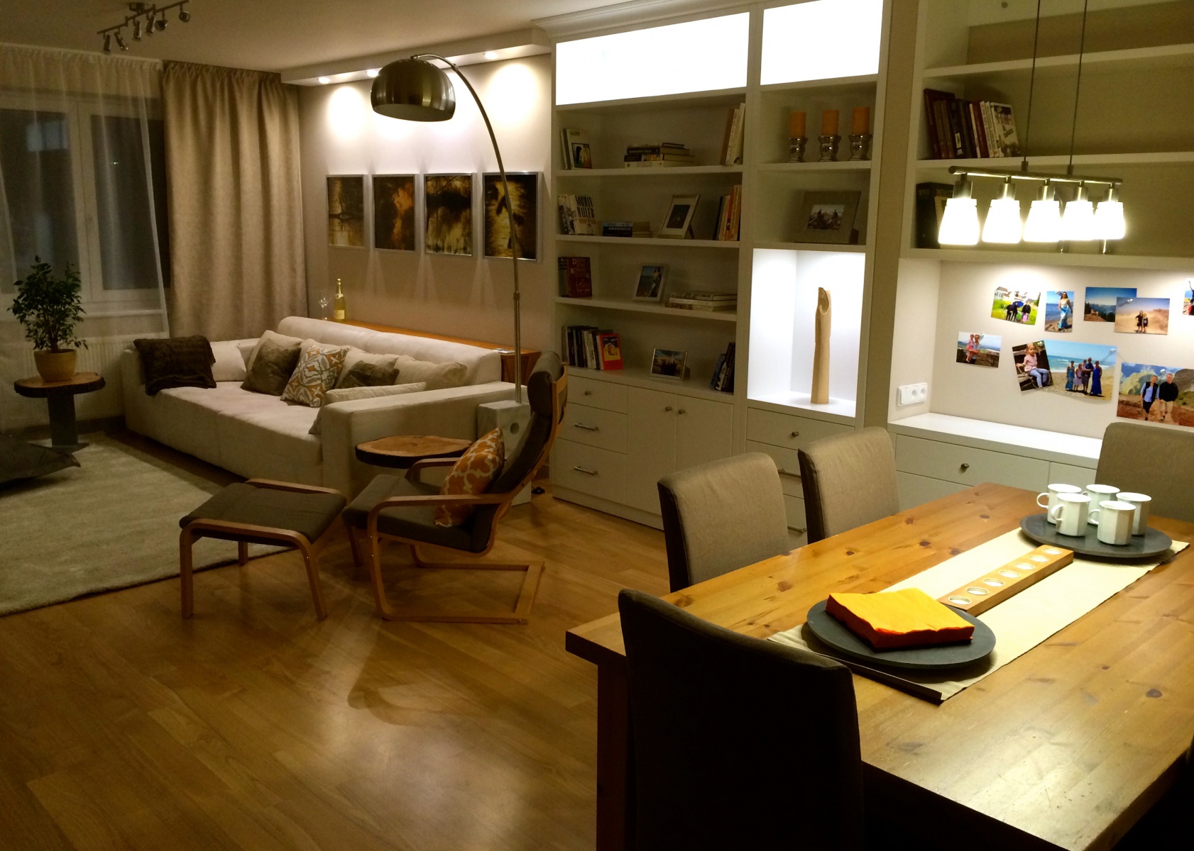 Obývací pokoj pohled z kuchyně - Bydli Lépe -Iva Šmídová