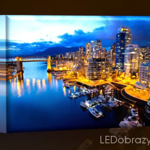 LED obraz Vancouver 45x30 - LEDobrazy.cz