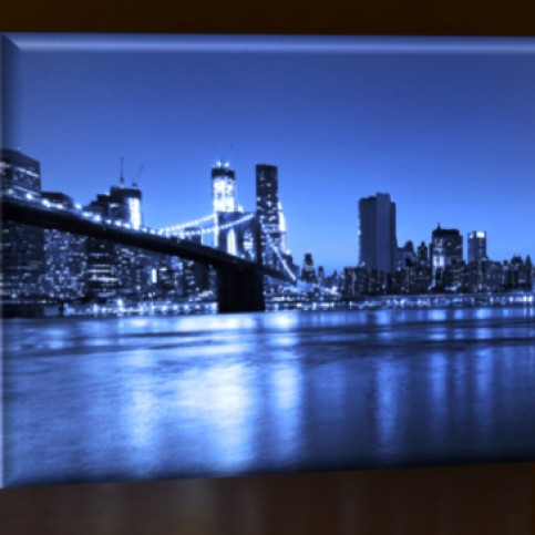 LED obraz New York City - Brooklyn 45x30 cm - LEDobrazy.cz