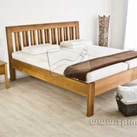 Dřevěná postel z masivu CAIRO manželské dvoulůžko | Spime.cz