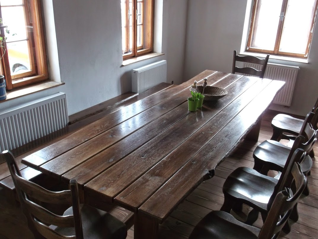 Masivní dubový stůl 300cm - KULHÁNEK zahradní nábytek