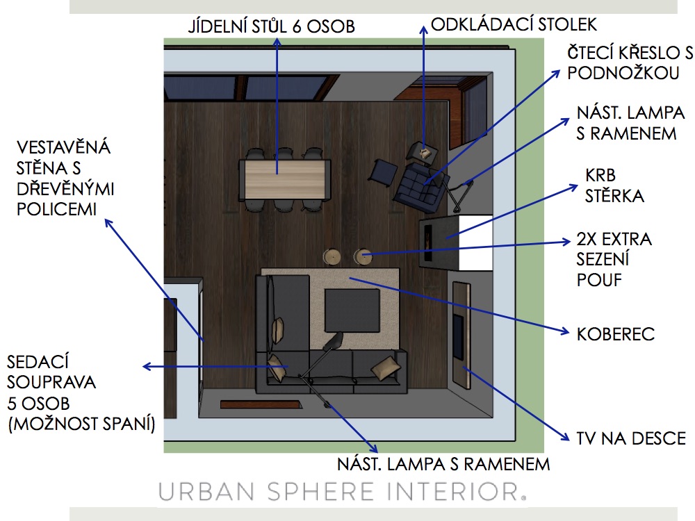 Studie prostoru 1 - Urban interior