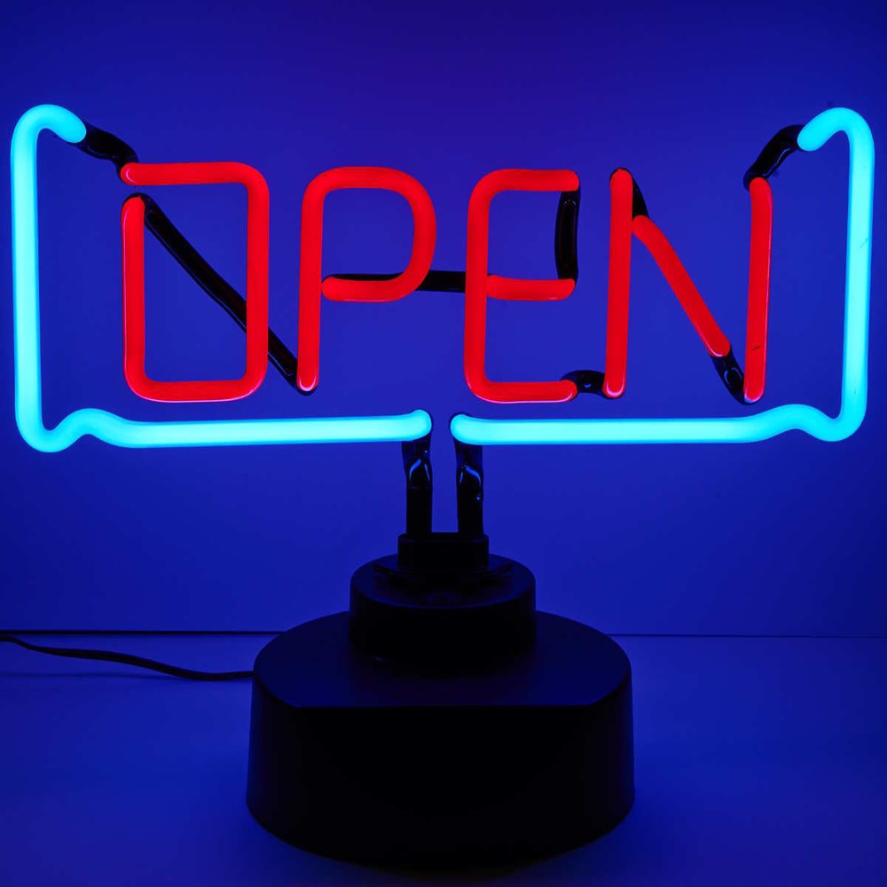 OPEN Neonová lampa \"Open\" - Butlers.cz