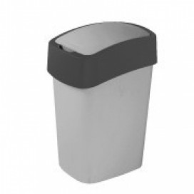 CURVER FLIPBIN Odpadkový koš 10l - šedý