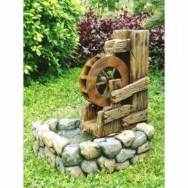 Zahradní kašna -  fontána vodní kolo