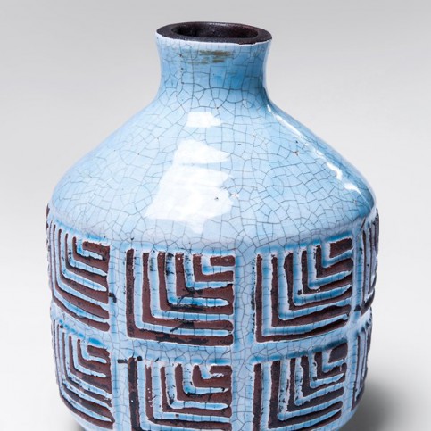 Dekorativní váza Muse Blue 20cm - KARE