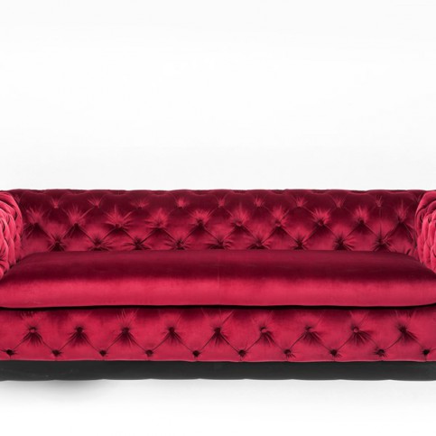 Sofa My Desire Ruby Red trojsedačka - KARE