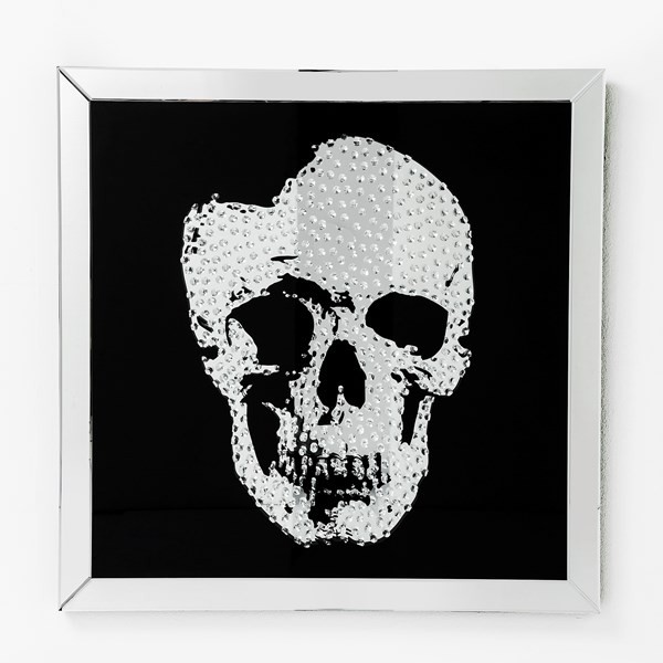 Zarámovaný obraz Mirror Skull 100x100cm - KARE