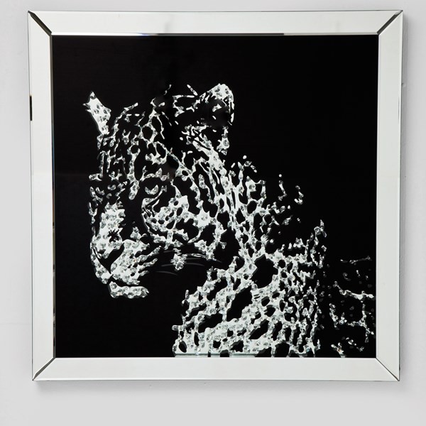 Zarámovaný obraz Mirror Leopard 80x80cm - KARE
