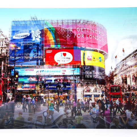 Obraz na skle Piccadilly Circus 120x160cm - KARE