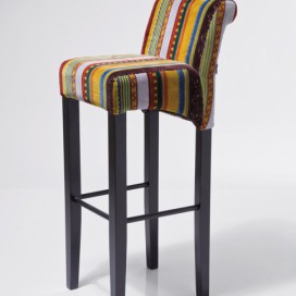 Barevná čalouněná barová židle Chiara Very British