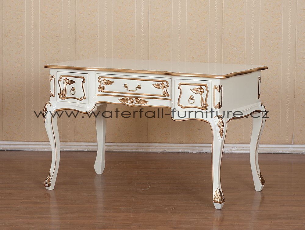 Bílý retro pracovní stolek - Waterfall® designový nábytek