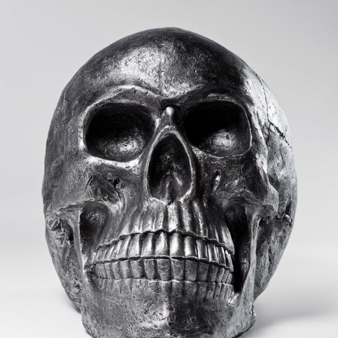 Dekorativní busta Skull Silver Antique - KARE