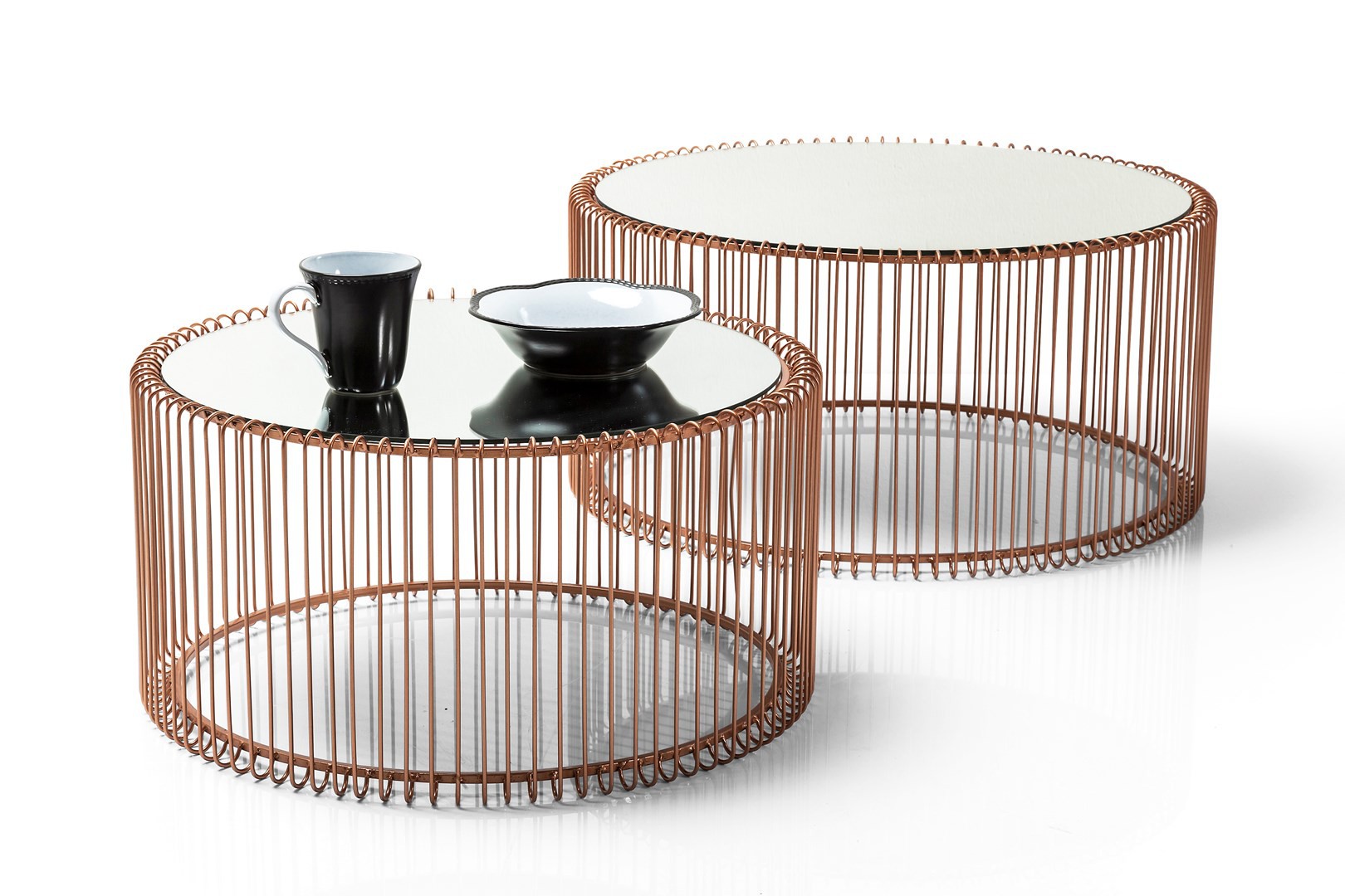 Konferenční stolek Wire Copper (2/Set) - KARE
