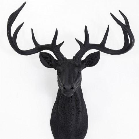 Dekorativní paroží  Deer Rubber Black - KARE