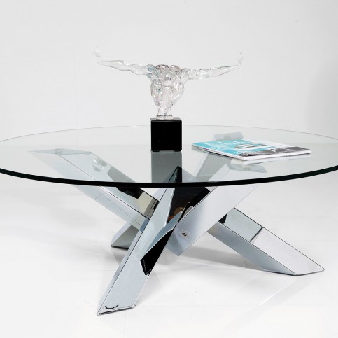 Konferenční stolek Crystal Eco O100cm - KARE