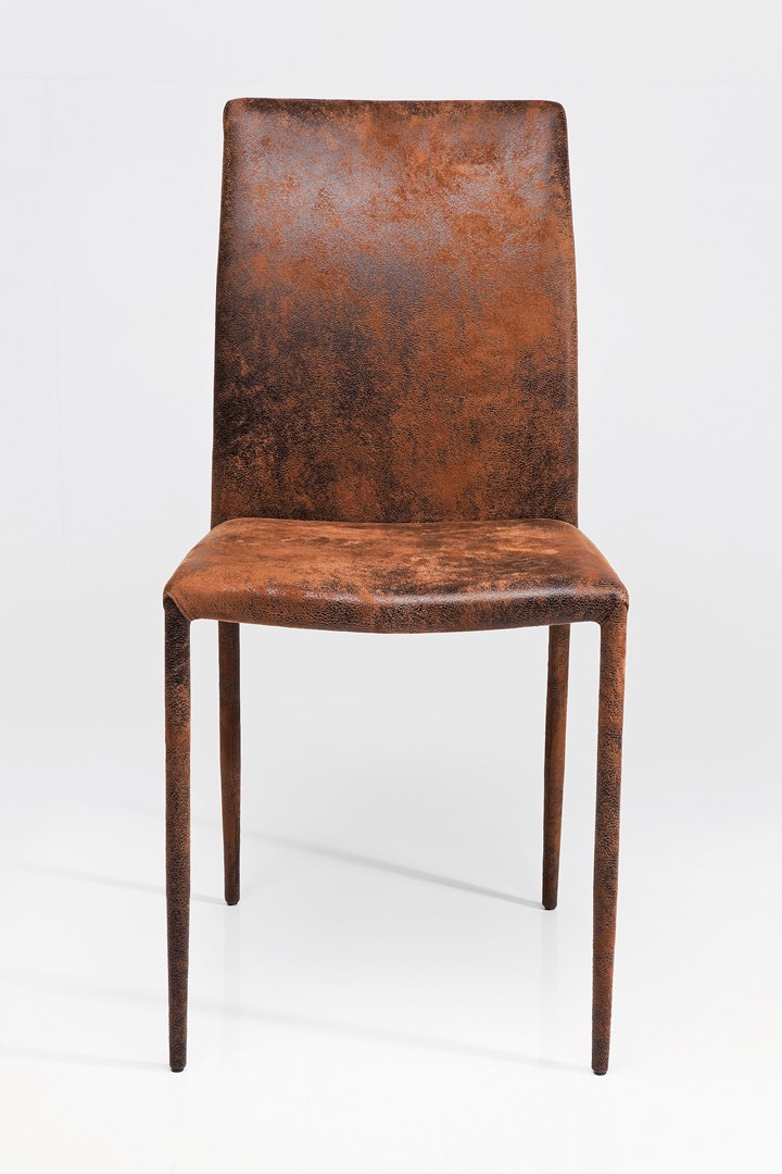 Hnědá čalouněná jídelní židle Milano Vintage - KARE