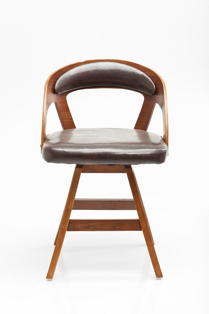 Černá polstrovaná židle s područkami Manhattan Wood - Bonami.cz