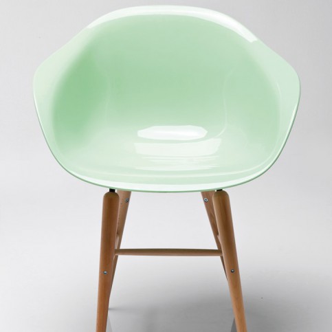 Židle s opěrkou Forum Wood Mint - KARE
