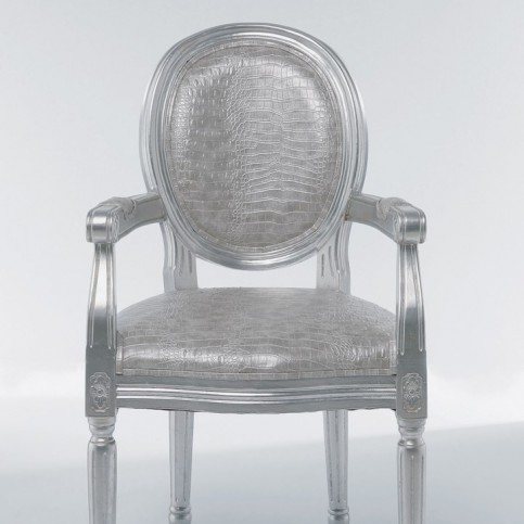 Židle s opěrkou Louis Croco Antique - KARE