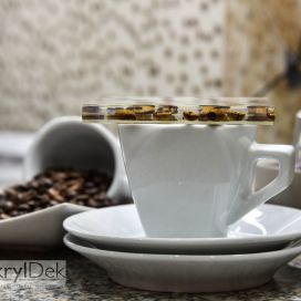 Kuchyňské obklady s motivem kávových zrn