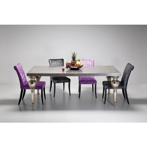 Jídelní stůl ve stříbrné barvě z mangového dřeva Kare Design Louis, 200 x 100 cm - Bonami.cz