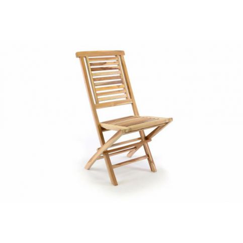 OEM D35519 Zahradní židle skládací DIVERO \"Hantown\" z masivního týkového dřeva - T-zboží.cz