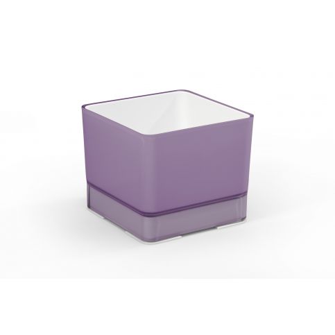 Plastový květináč Cube 120 fialová - 4home.cz