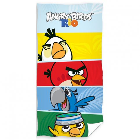 Tip Trade Osuška Angry Birds Check, 70 x 140 cm - 4home.cz