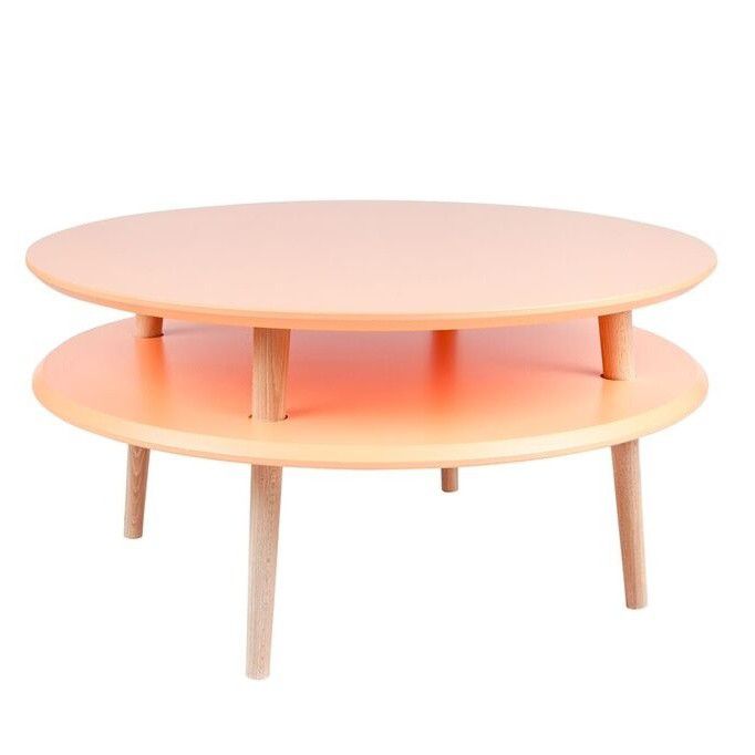 Oranžový konferenční stolek Ragaba UFO, ⌀ 70 cm - Bonami.cz