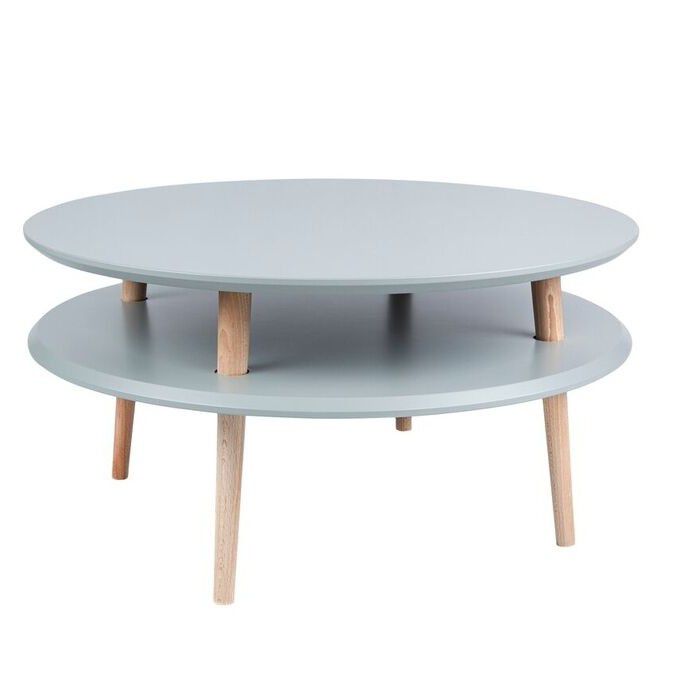 Tmavě šedý konferenční stolek Ragaba UFO, ⌀ 70 cm - Bonami.cz