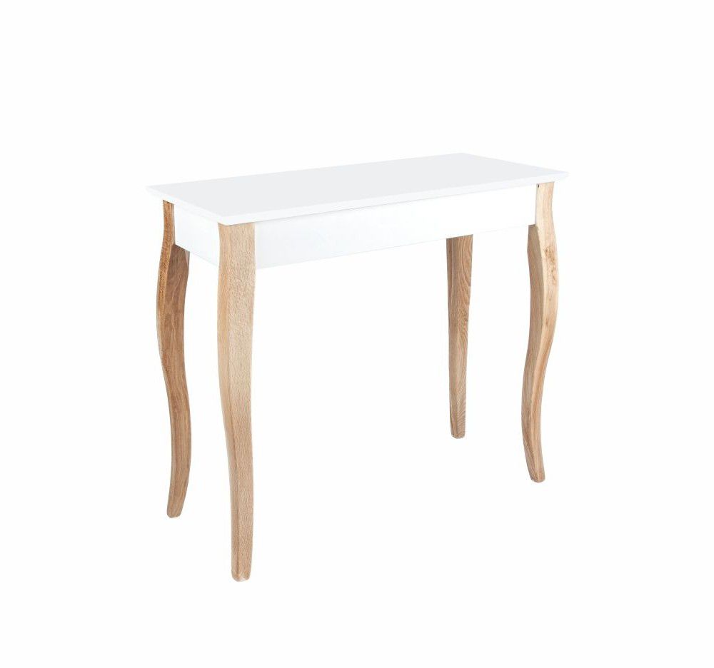 Bílý toaletní stolek se zrcadlem Ragaba Dressing Table, délka 85 cm - Bonami.cz