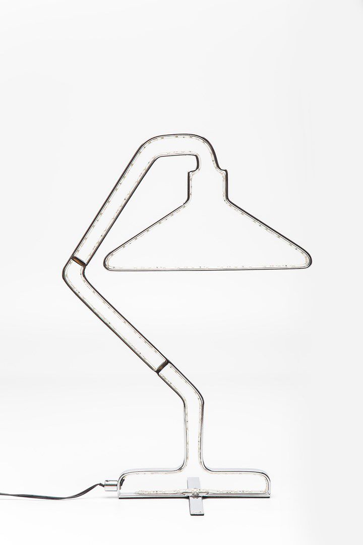 Stolní lampa Silhouette LED - chrom - KARE