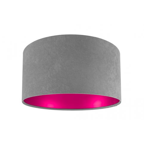 Svítidlo textilní Gloria Grey/Pink závěsné - Homedesign-shop.com