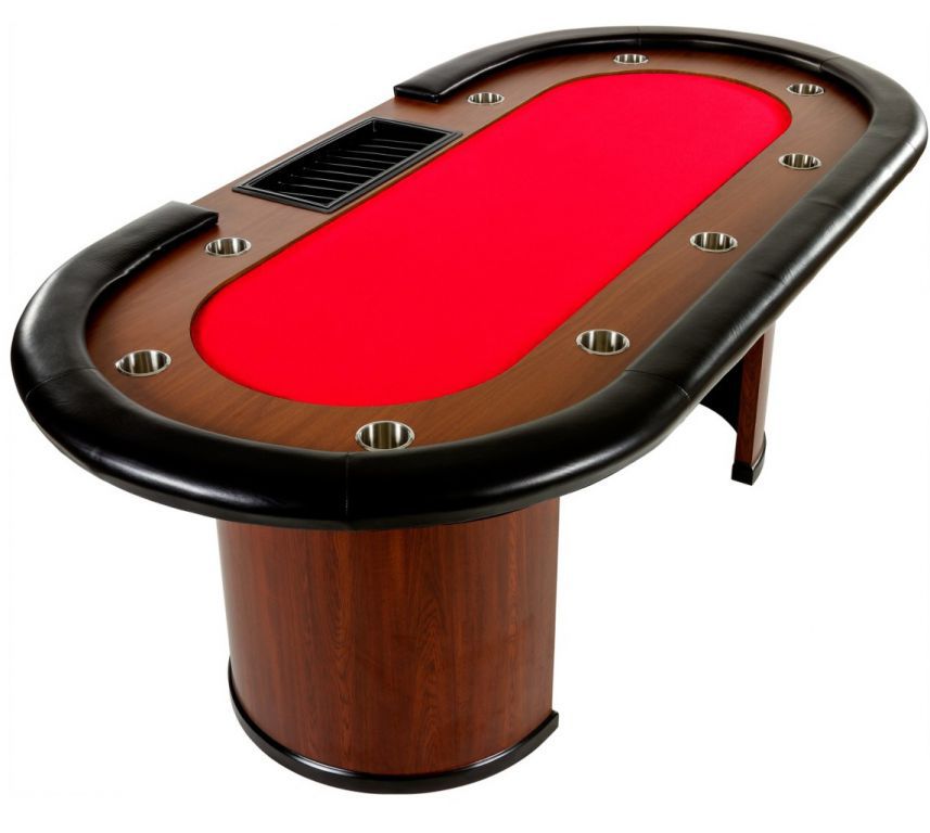 Tuin Royal Flush XXL pokerový stůl, 213 x 106 x 75cm, červená - Kokiskashop.cz