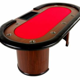 Tuin Royal Flush XXL pokerový stůl, 213 x 106 x 75cm, červená