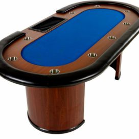 Tuin Royal Flush XXL pokerový stůl, 213 x 106 x 75cm, modrá