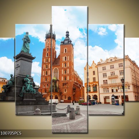 Vícedílný obraz Sochy na náměstí 100x70 cm - LEDobrazy.cz