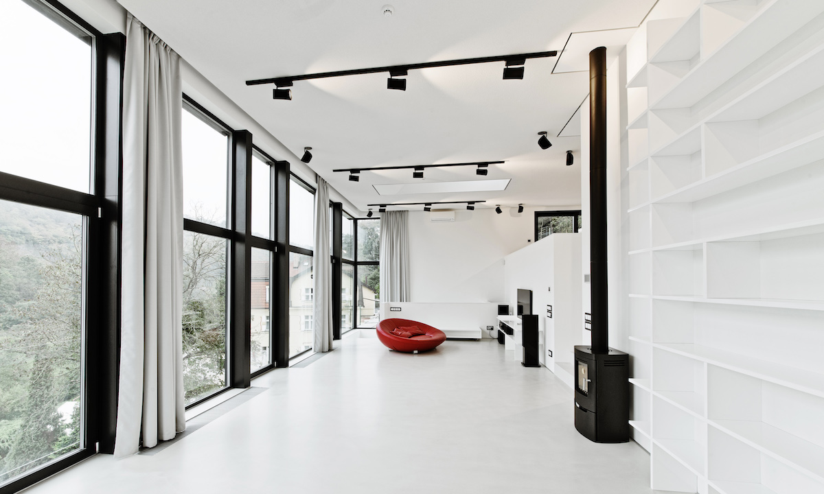 Ateliér v obývacím pokoji - Adam Rujbr Architects